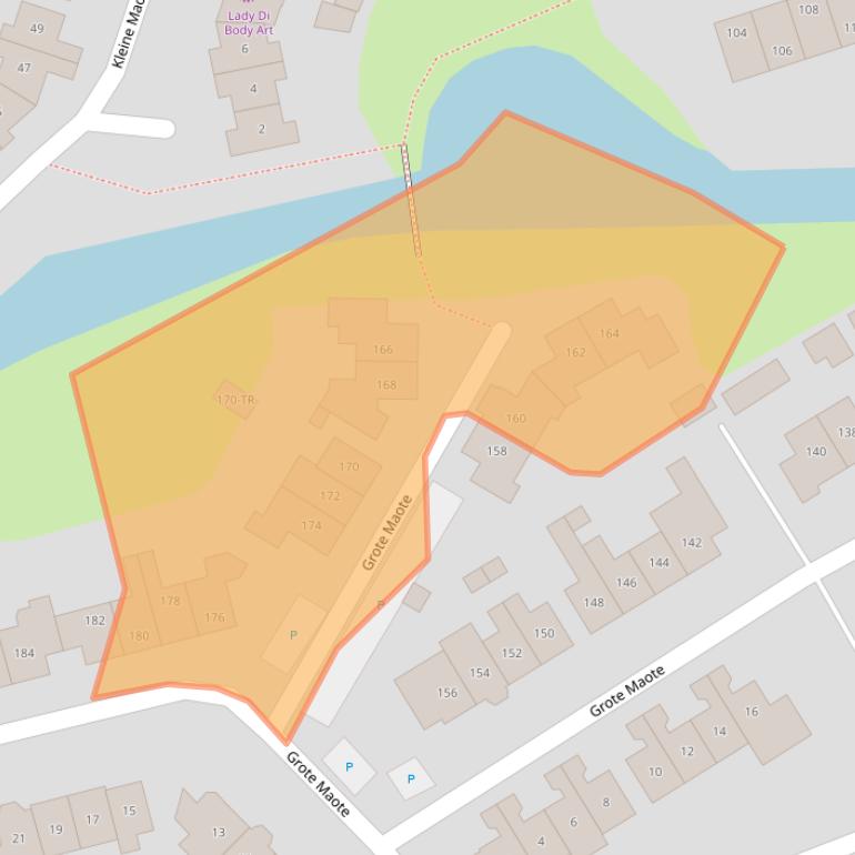 Kaart van postcodegebied 7123CJ.