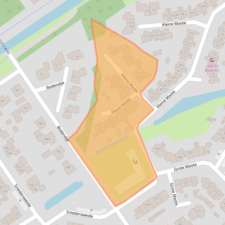 Kaart van postcodegebied 7123CL.