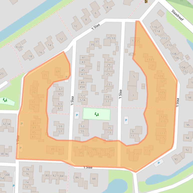 Kaart van postcodegebied 7123CT.