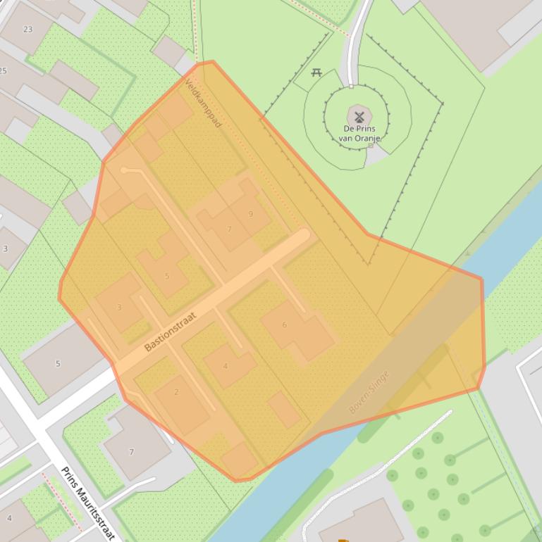 Kaart van postcodegebied 7126AD.