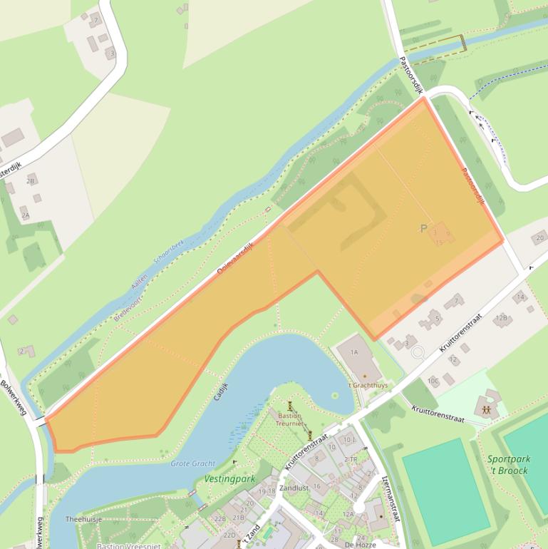 Kaart van postcodegebied 7126BA.