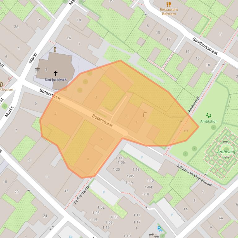 Kaart van postcodegebied 7126BB.