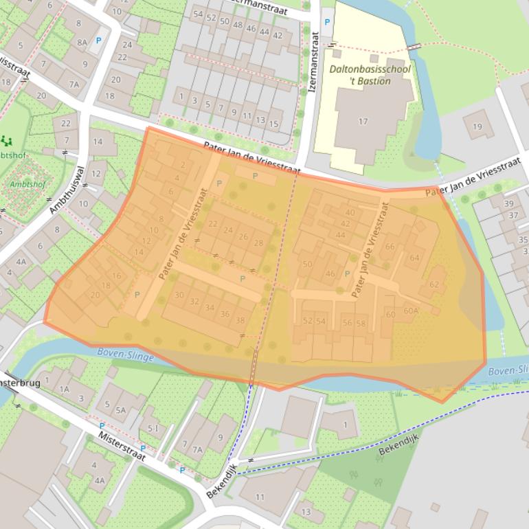 Kaart van postcodegebied 7126BM.