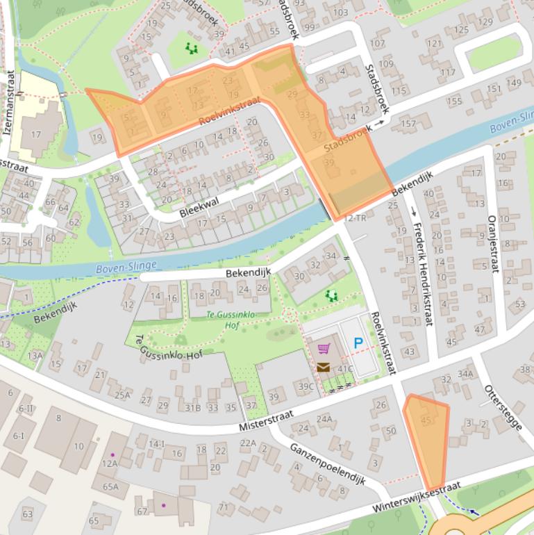 Kaart van postcodegebied 7126BR.