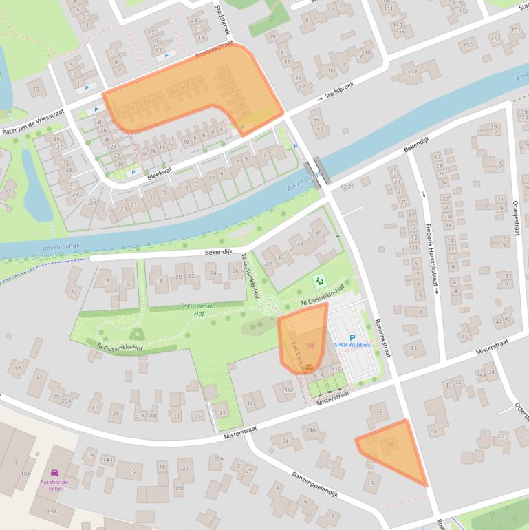 Kaart van postcodegebied 7126BS.