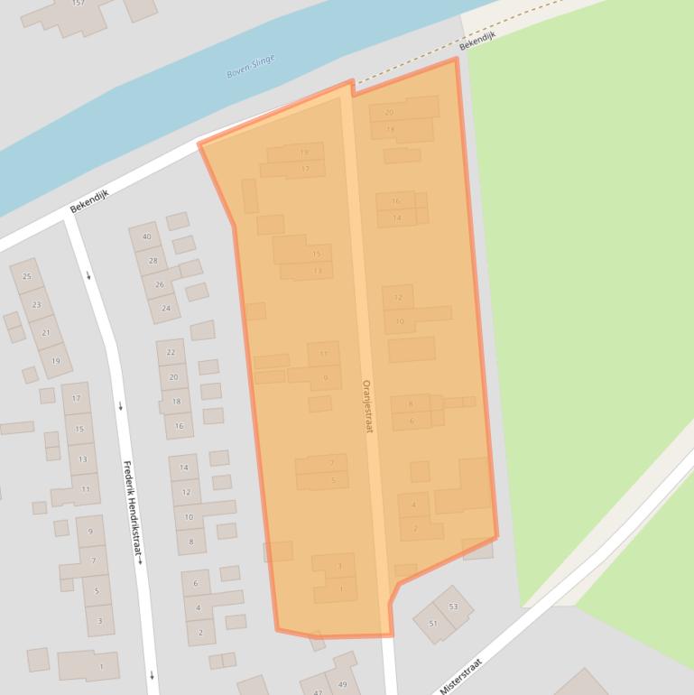 Kaart van postcodegebied 7126BZ.