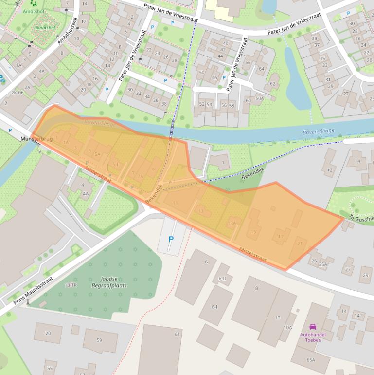 Kaart van postcodegebied 7126CA.