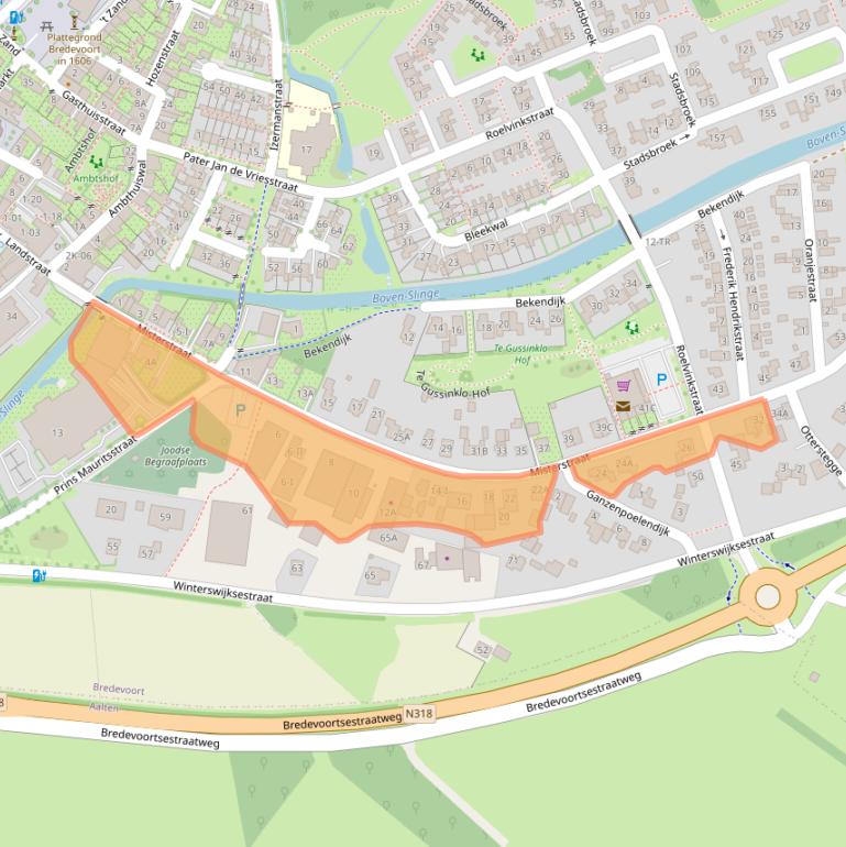 Kaart van postcodegebied 7126CD.