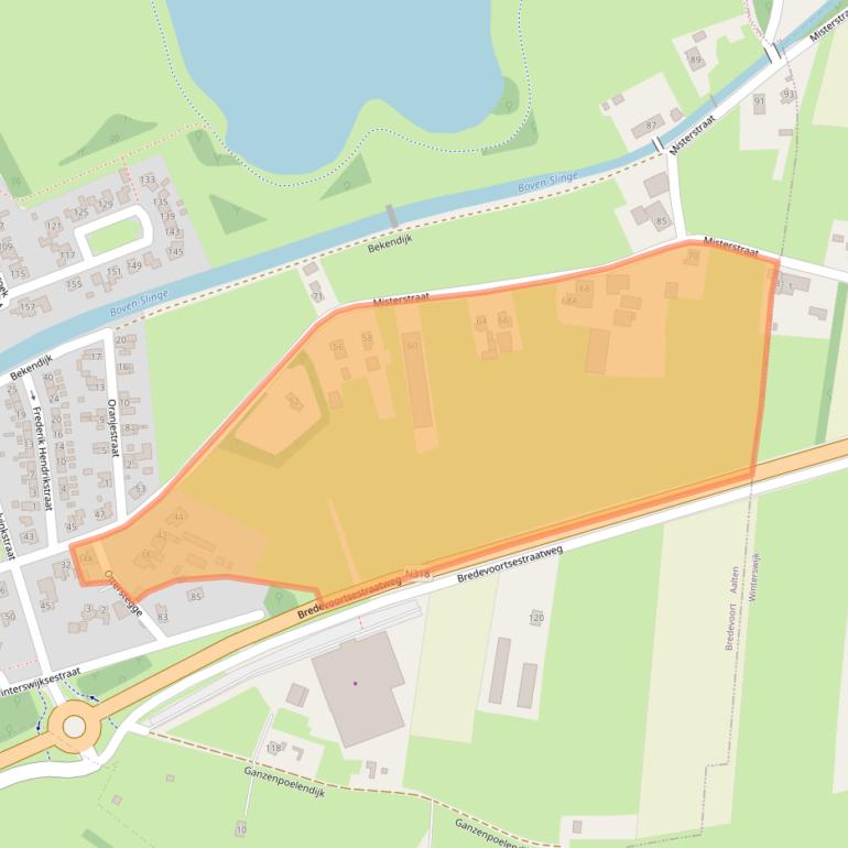 Kaart van postcodegebied 7126CE.