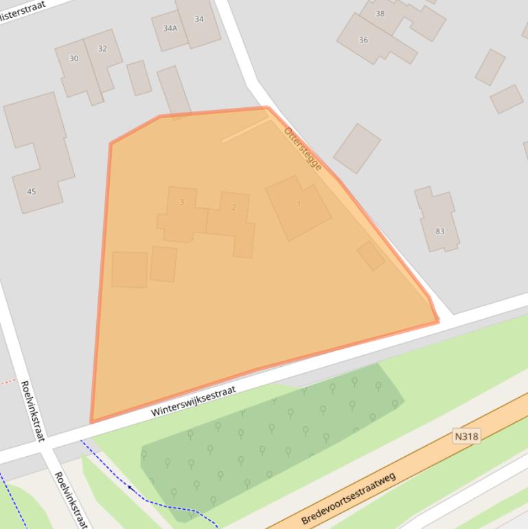 Kaart van postcodegebied 7126CG.