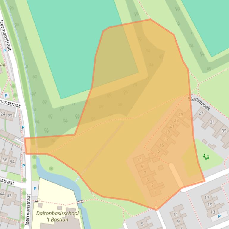 Kaart van postcodegebied 7126CL.