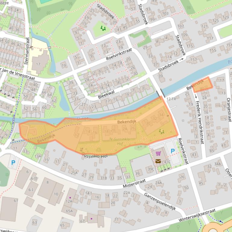Kaart van postcodegebied 7126CT.