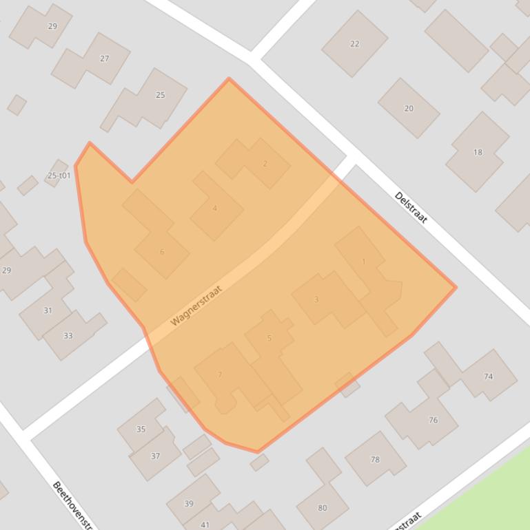 Kaart van postcodegebied 7131AA.