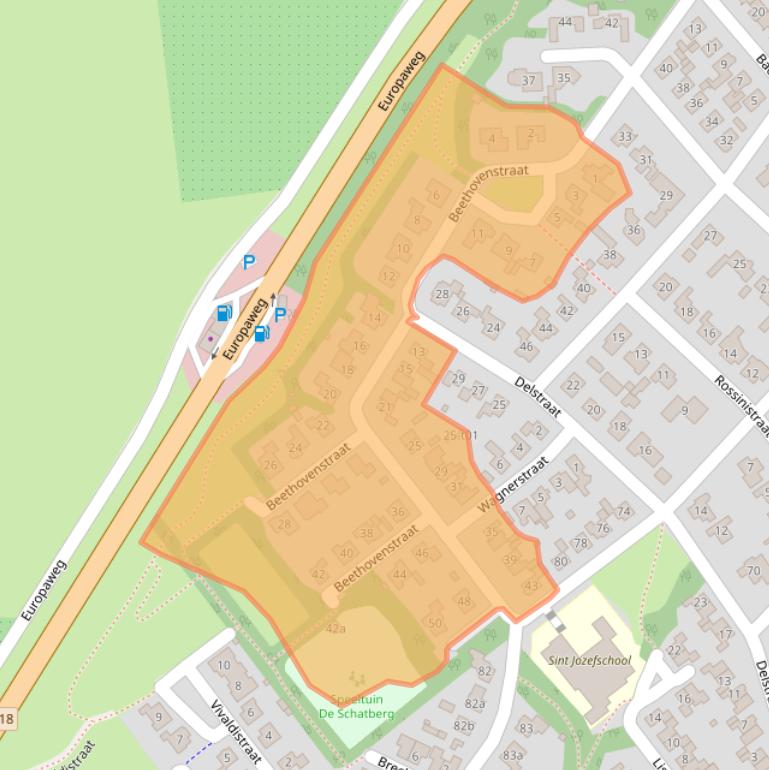 Kaart van postcodegebied 7131AK.