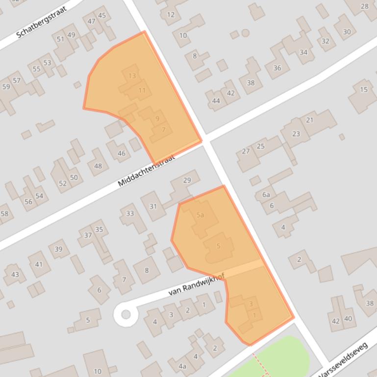 Kaart van postcodegebied 7131AT.