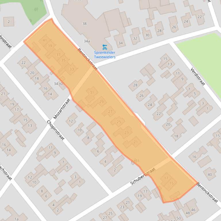 Kaart van postcodegebied 7131AV.