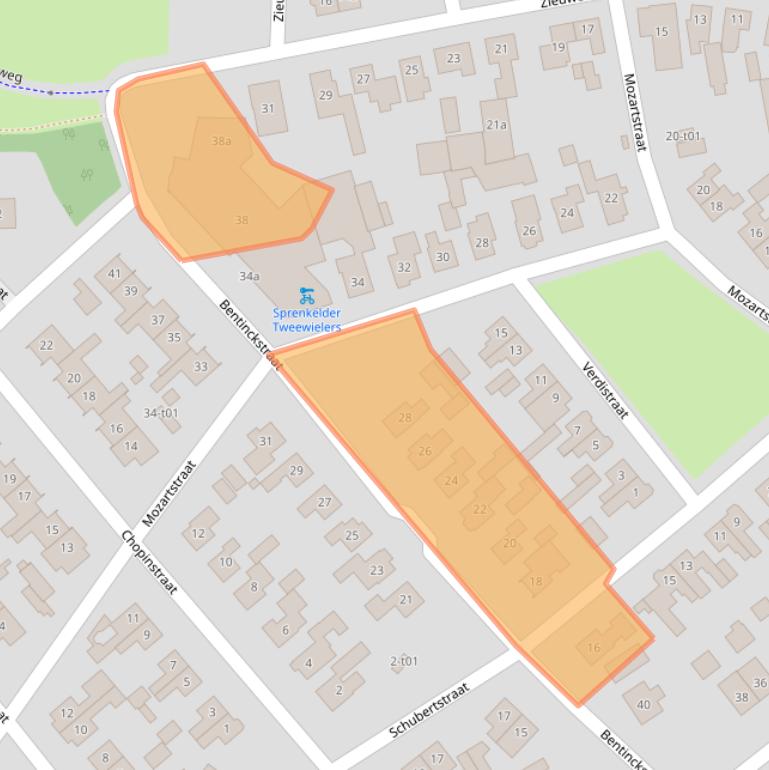 Kaart van postcodegebied 7131AX.