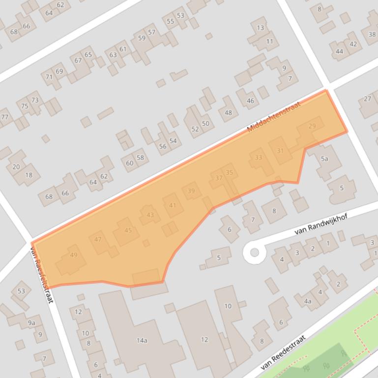 Kaart van postcodegebied 7131BB.