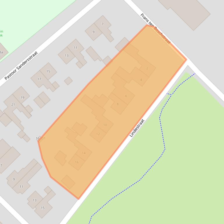 Kaart van postcodegebied 7131BS.