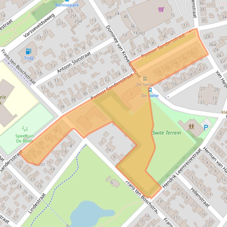 Kaart van postcodegebied 7131BT.