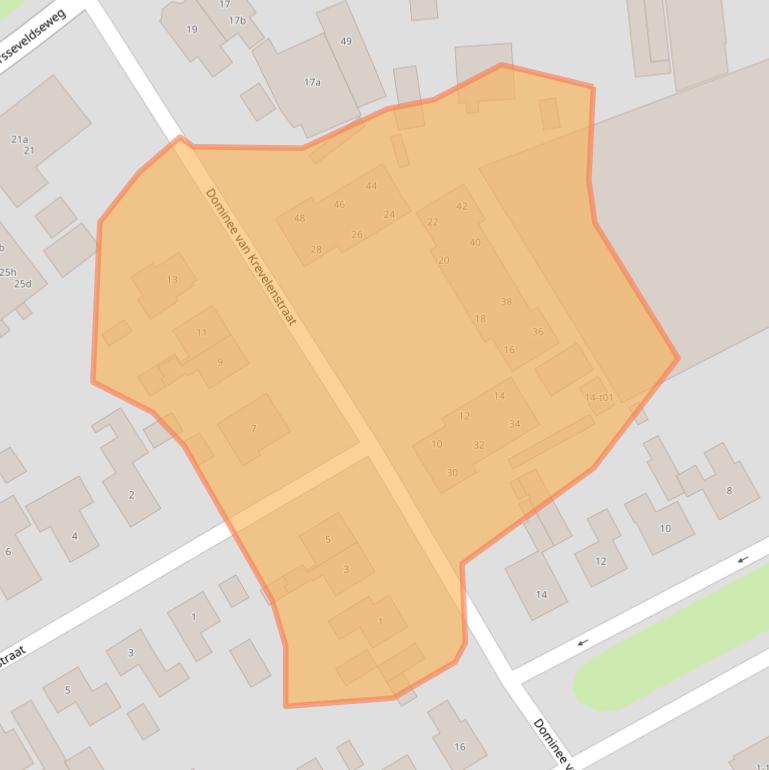 Kaart van postcodegebied 7131BX.