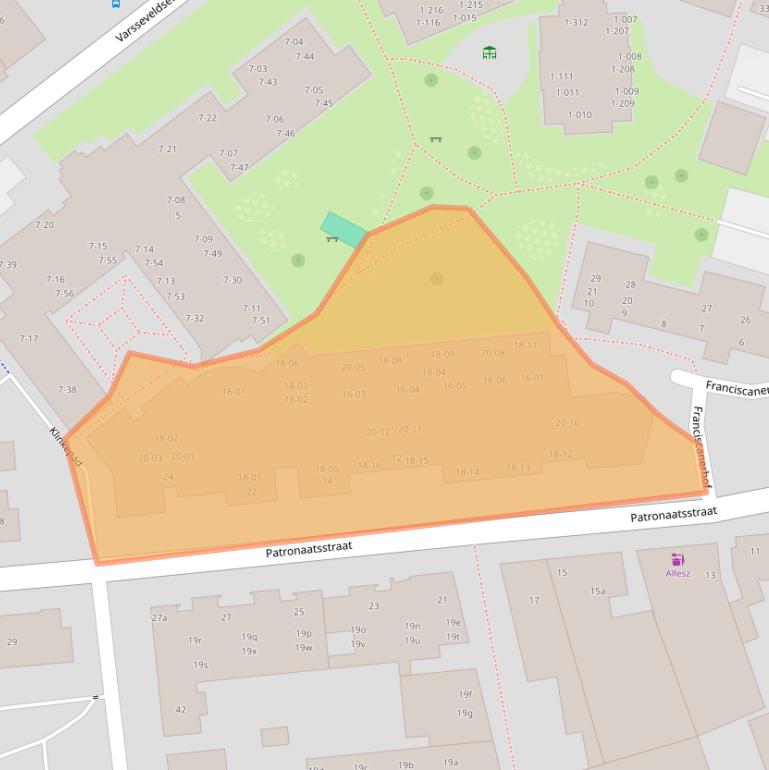 Kaart van postcodegebied 7131CG.