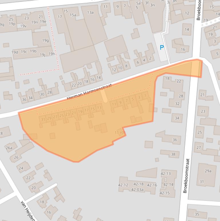 Kaart van postcodegebied 7131CJ.