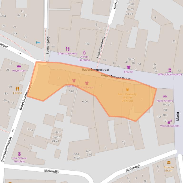 Kaart van postcodegebied 7131CV.