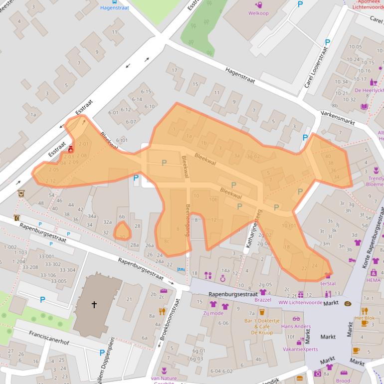 Kaart van postcodegebied 7131DB.