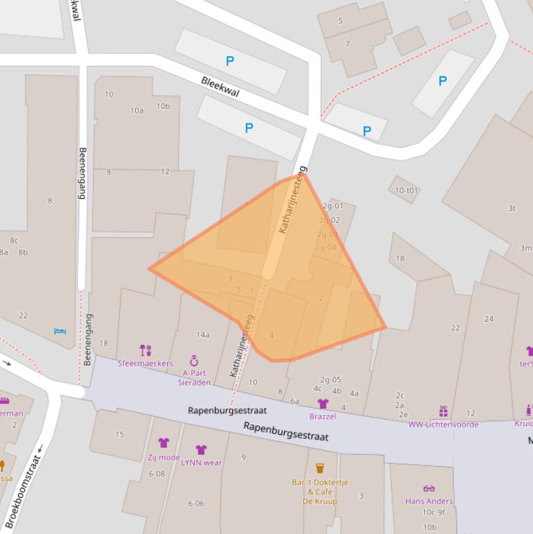 Kaart van postcodegebied 7131DC.