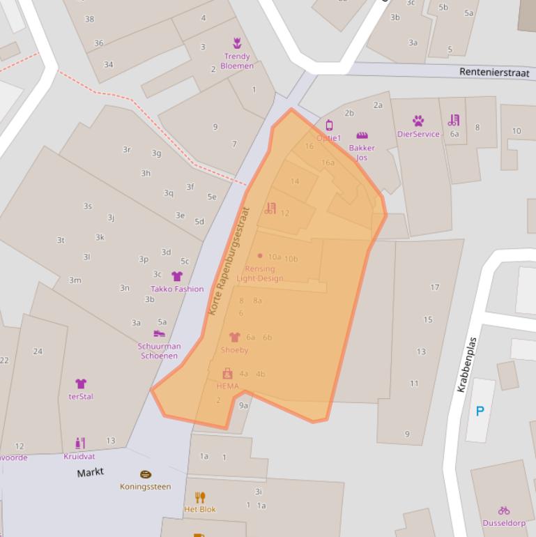 Kaart van postcodegebied 7131DE.
