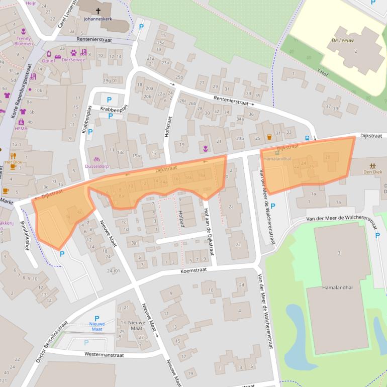 Kaart van postcodegebied 7131DN.