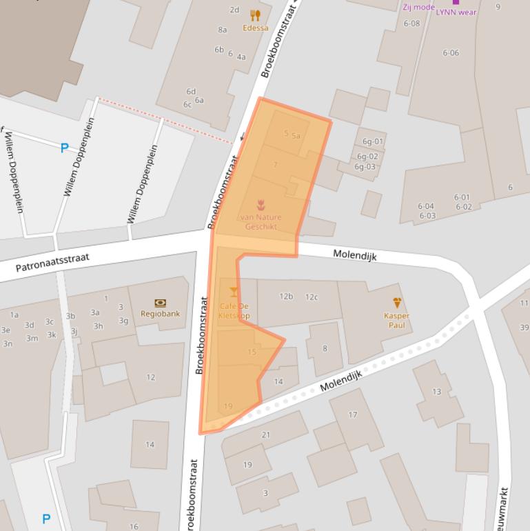 Kaart van postcodegebied 7131DT.