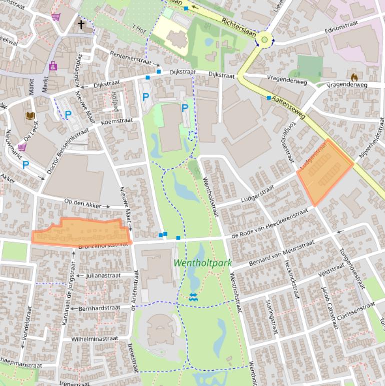 Kaart van postcodegebied 7131EG.