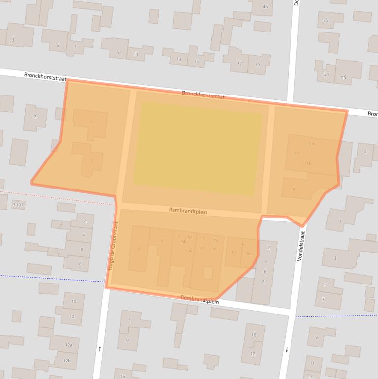Kaart van postcodegebied 7131EJ.
