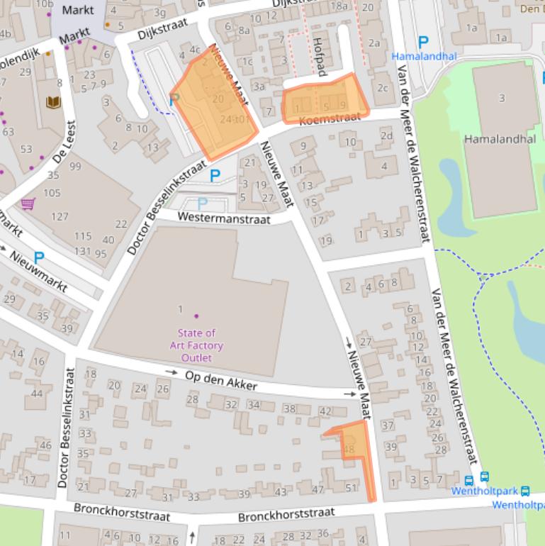 Kaart van postcodegebied 7131EL.