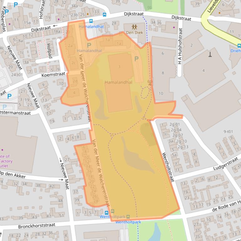 Kaart van postcodegebied 7131EN.