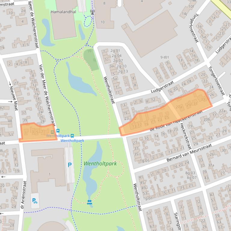 Kaart van postcodegebied 7131EP.