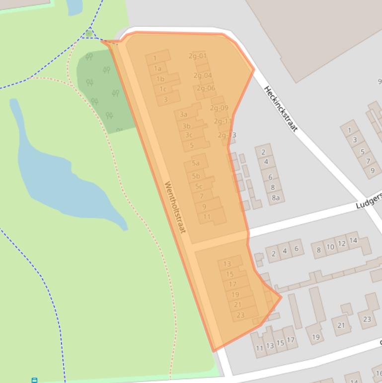 Kaart van postcodegebied 7131ES.