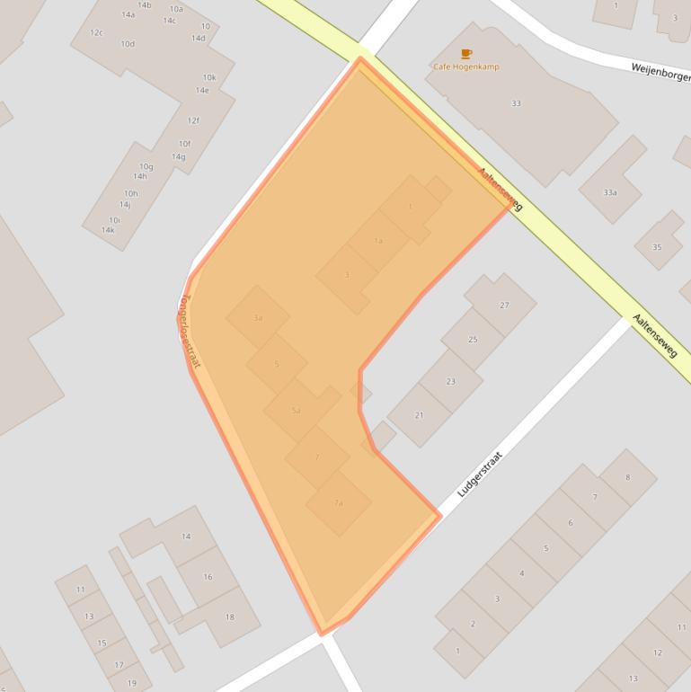 Kaart van postcodegebied 7131EV.