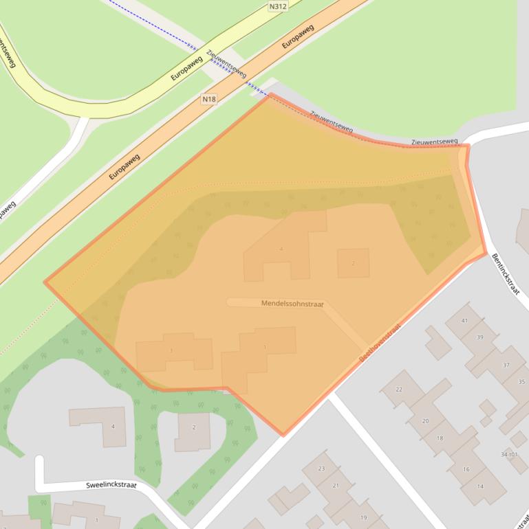 Kaart van postcodegebied 7131GA.