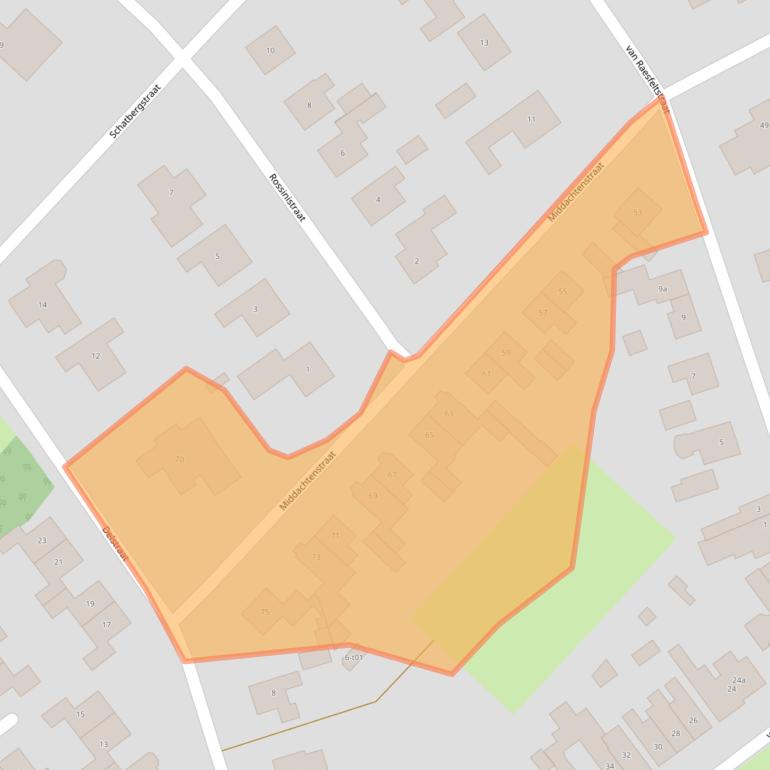 Kaart van postcodegebied 7131GE.