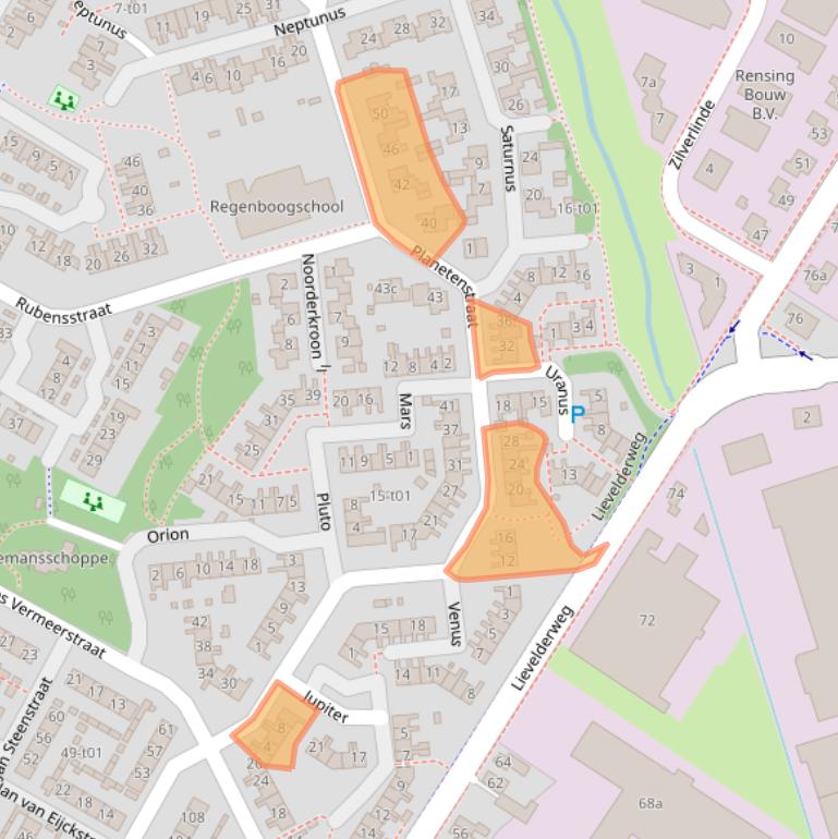 Kaart van postcodegebied 7131HA.