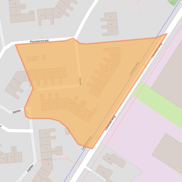 Kaart van postcodegebied 7131HD.