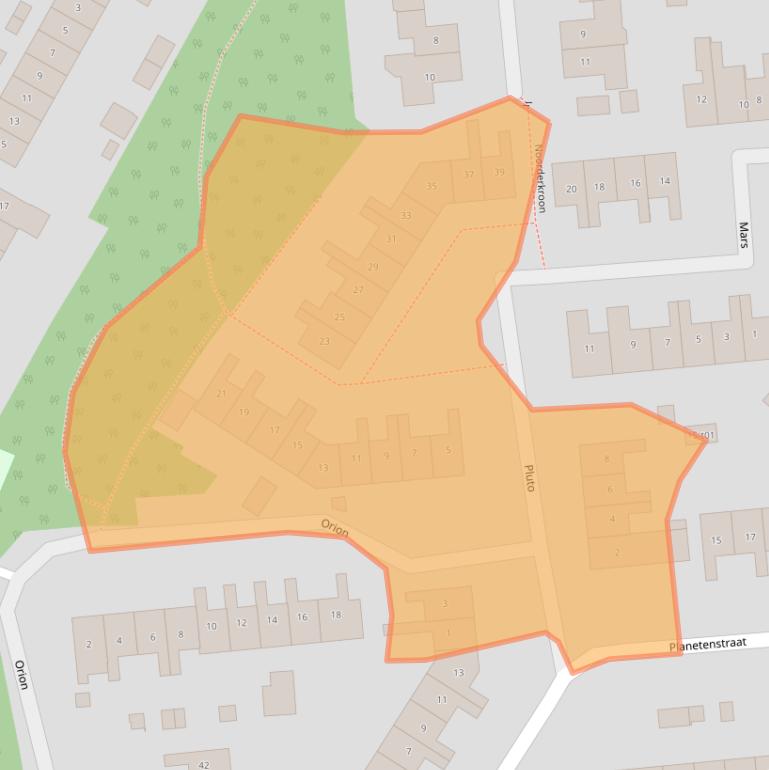 Kaart van postcodegebied 7131HG.