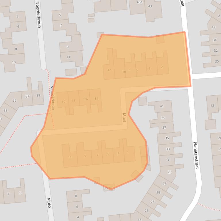 Kaart van postcodegebied 7131HH.