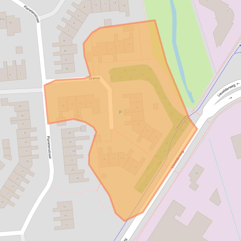 Kaart van postcodegebied 7131HJ.