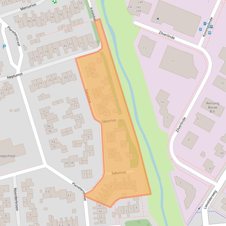 Kaart van postcodegebied 7131HK.