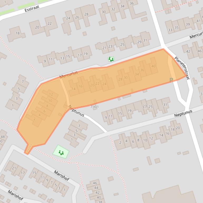 Kaart van postcodegebied 7131HP.