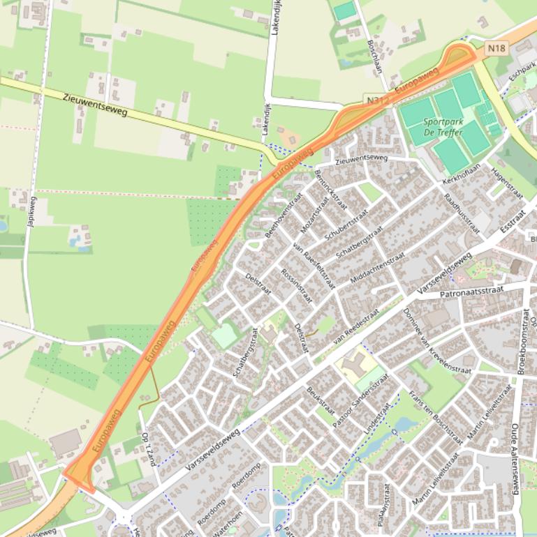 Kaart van postcodegebied 7131JG.